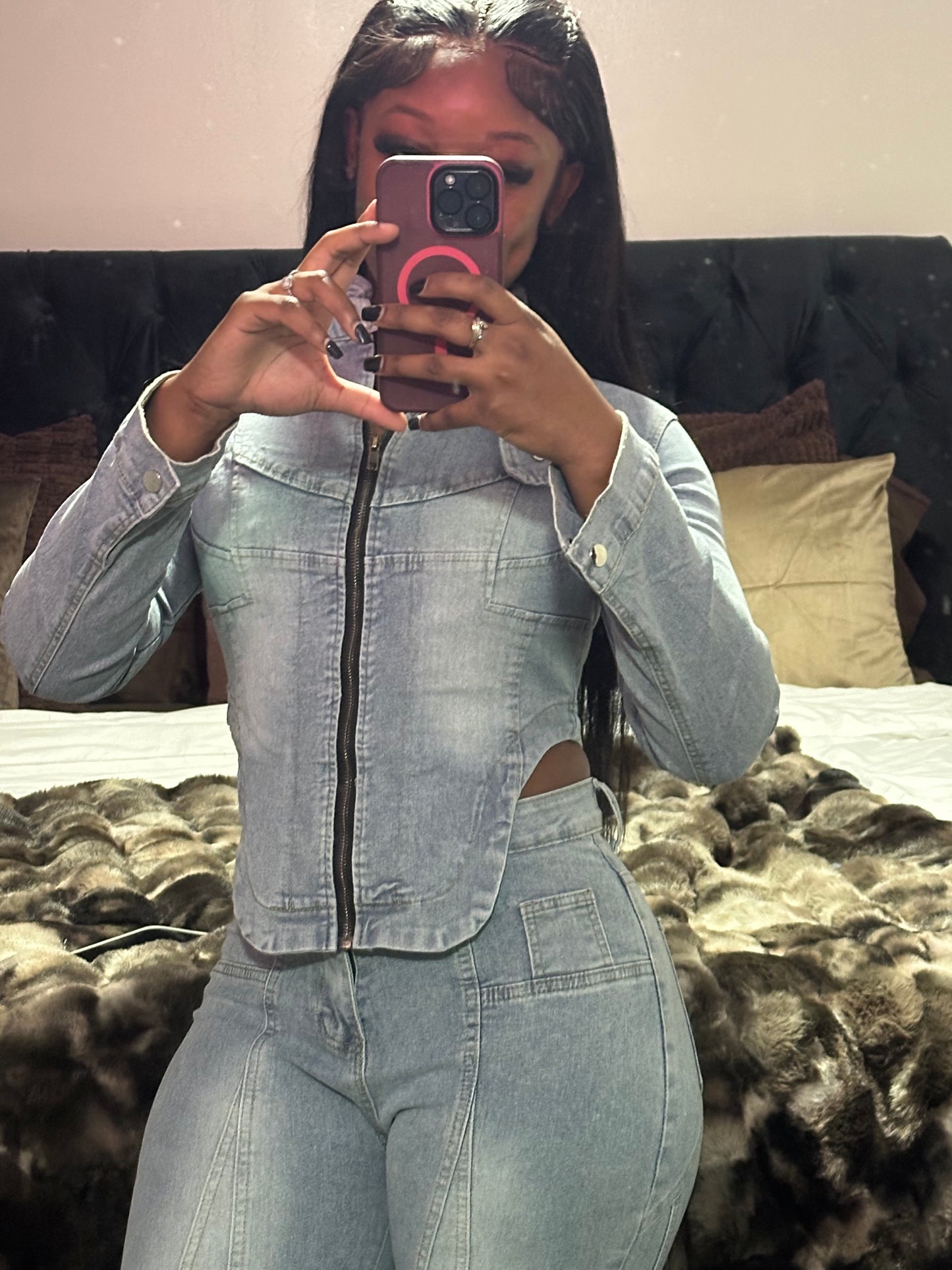 Cropped Denim Duo