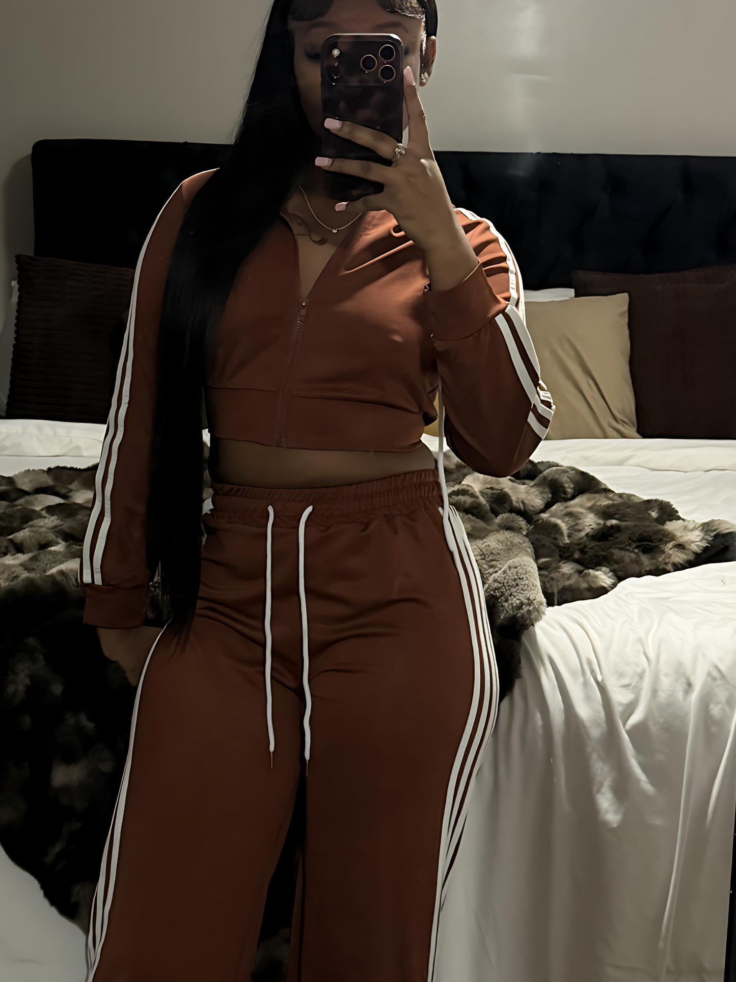 Side Eye Wide Leg Stripe Set