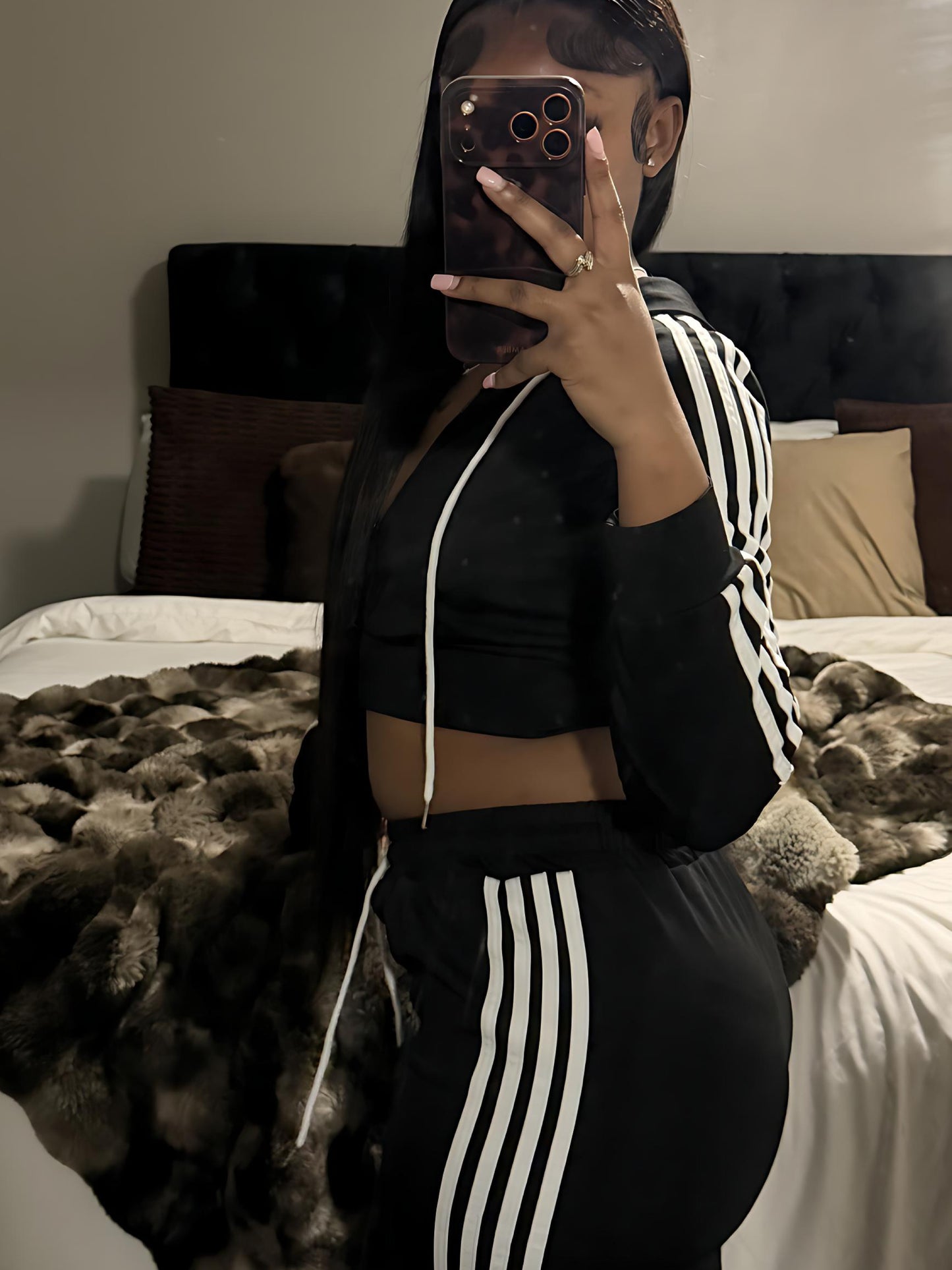 Side Eye Wide Leg Stripe Set
