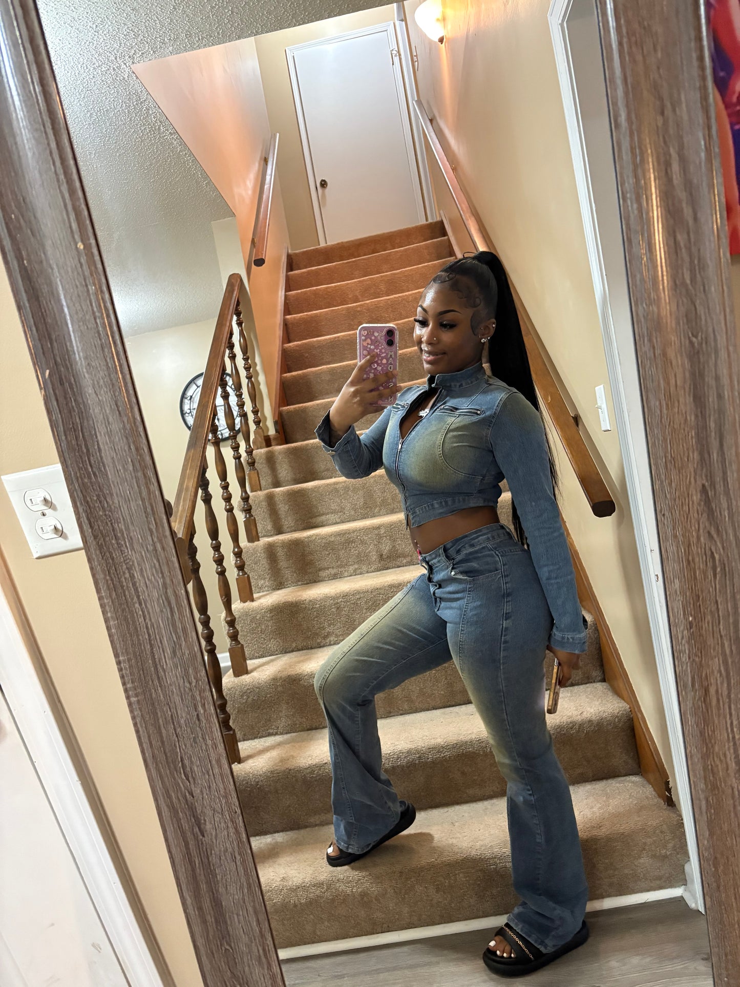 Fade Away Denim Set