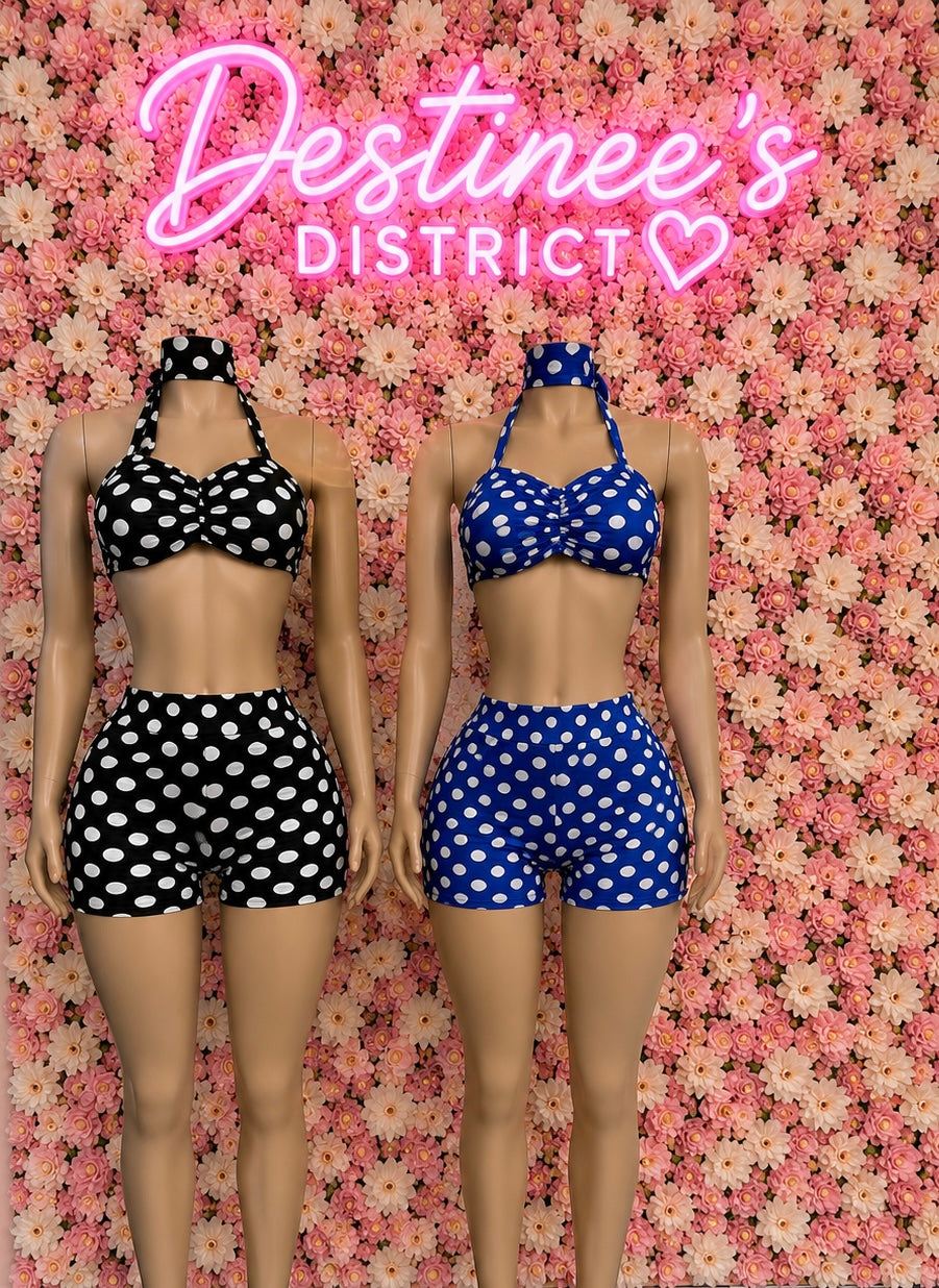 Pin-Up Polka Short Set