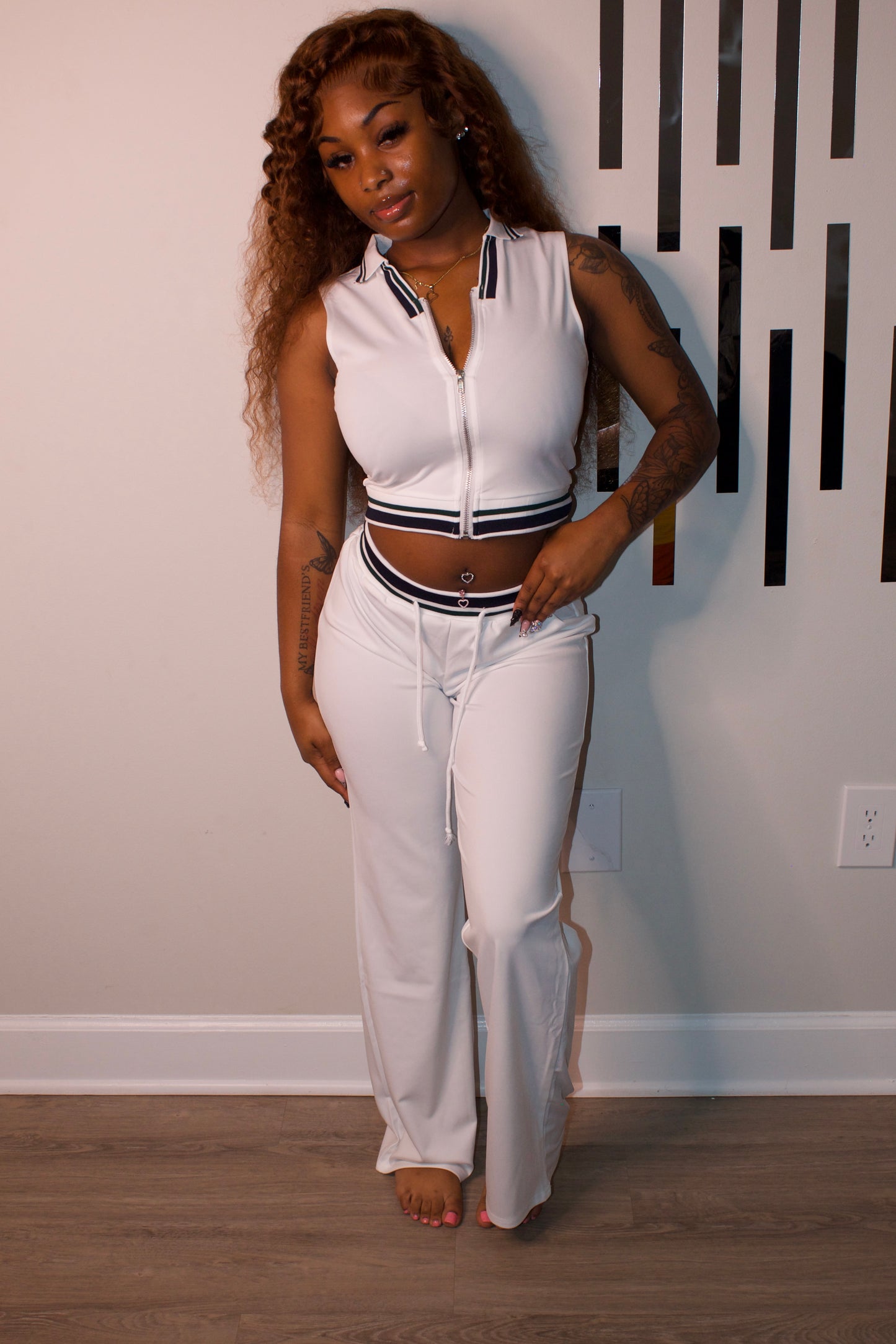 White Wayda Pants Set